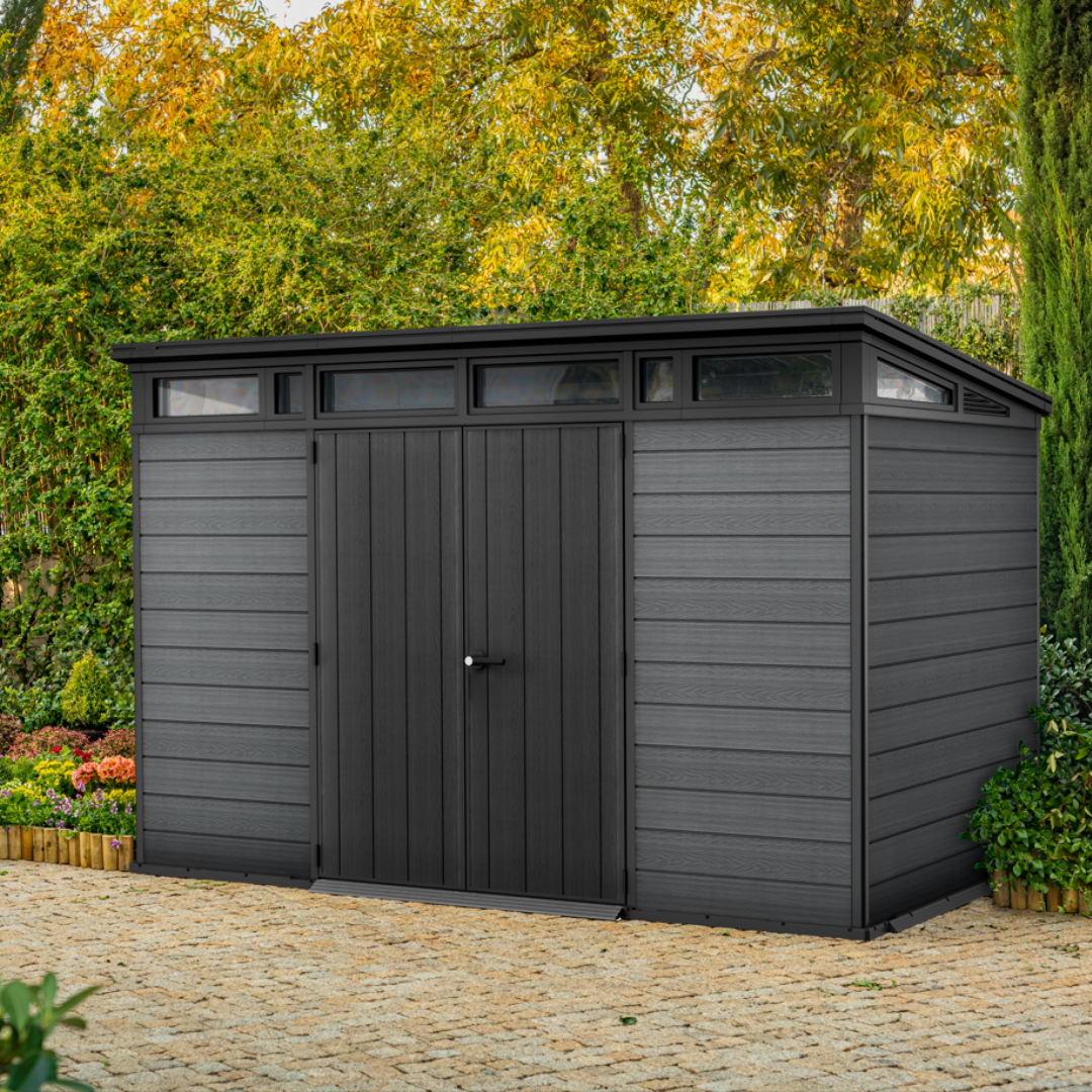 Cortina 11x7ft Premium Outdoor Garden Shed – 3.4m x 2.1m Resin Storage Shed