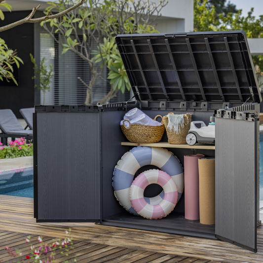 Store It Out Darwin Outdoor Storage Box – Weather-Resistant Garden Storage Unit | ASCAPA