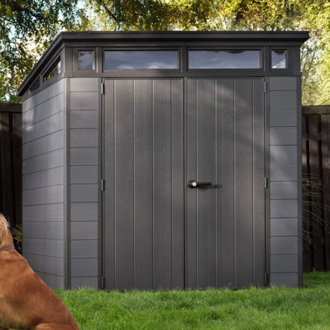 Cortina 7x7ft Premium Outdoor Garden Shed – 2.1m x 2.1m Resin Storage Shed