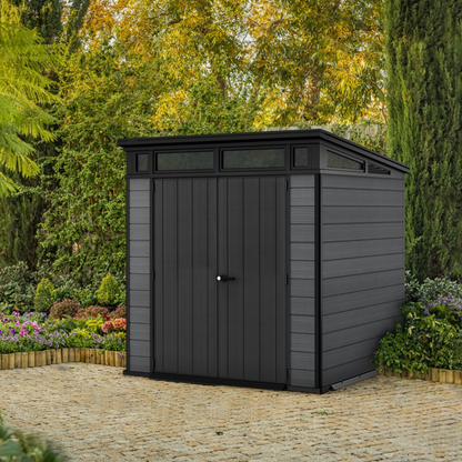 Cortina 7x7ft Premium Outdoor Garden Shed – 2.1m x 2.1m Resin Storage Shed